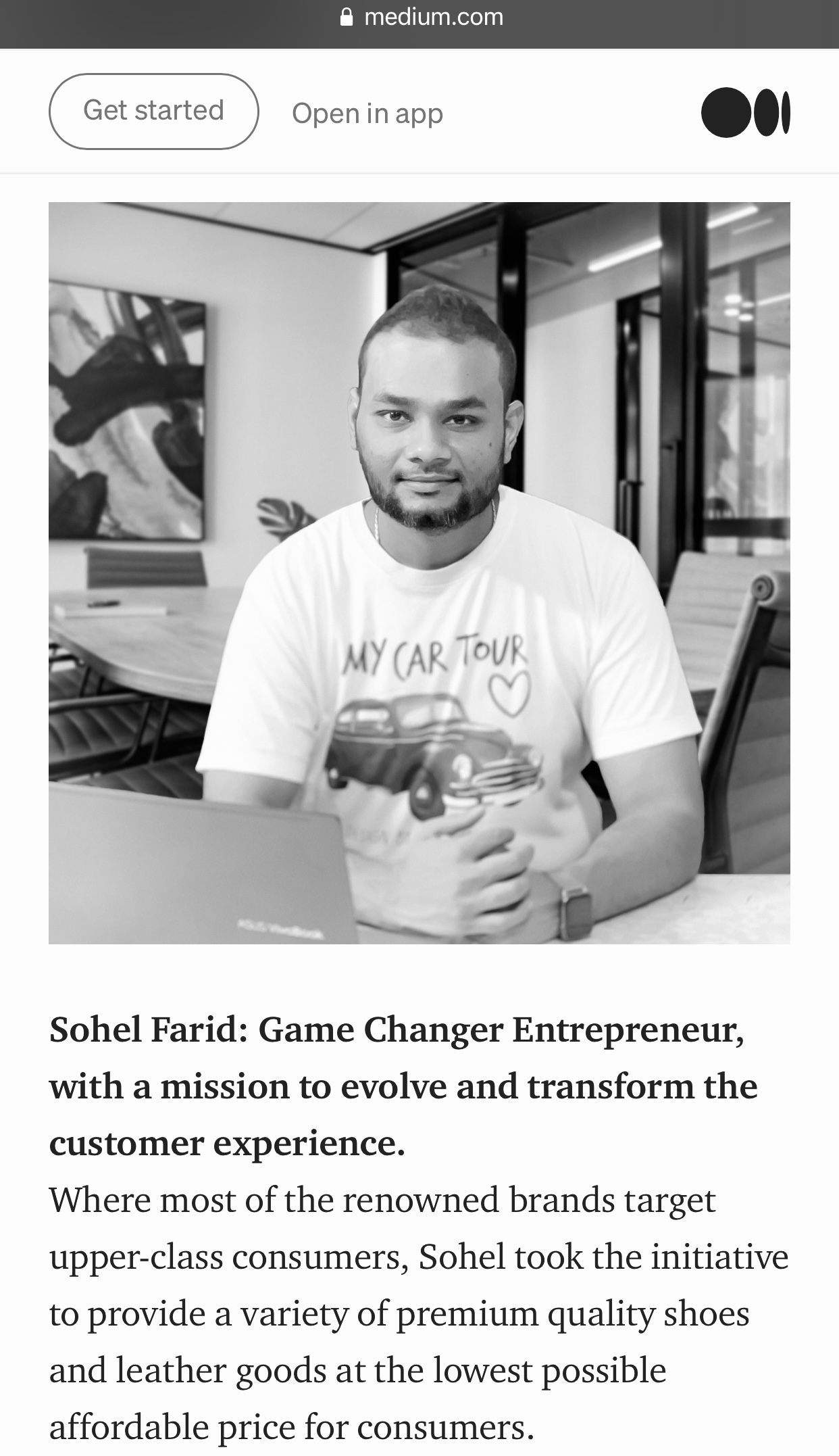 You are currently viewing Sohel Farid: Game Changer Entrepreneur, with a mission to evolve and transform the customer experience.